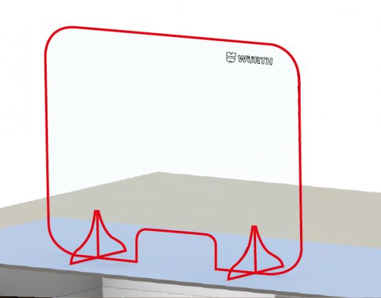 MAMPARA ACRILICA C/SOP. 600X800X4MM