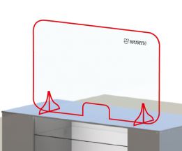 MAMPARA ACRILICA C/SOP.600X1200X4MM