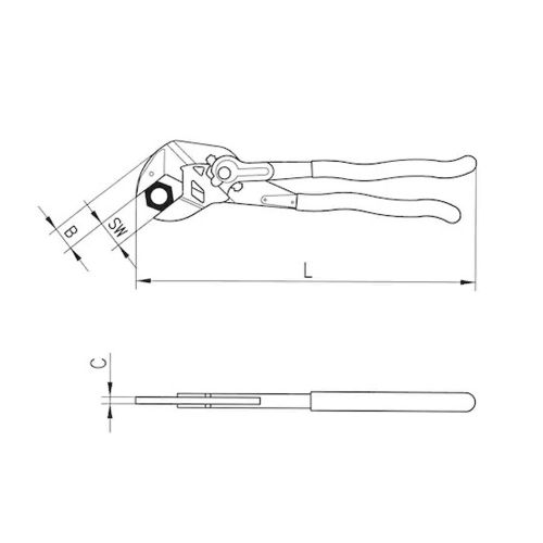 LLAVE INGLESA TIPO PICO DE LORO 1